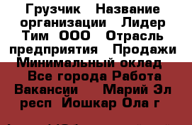 Грузчик › Название организации ­ Лидер Тим, ООО › Отрасль предприятия ­ Продажи › Минимальный оклад ­ 1 - Все города Работа » Вакансии   . Марий Эл респ.,Йошкар-Ола г.